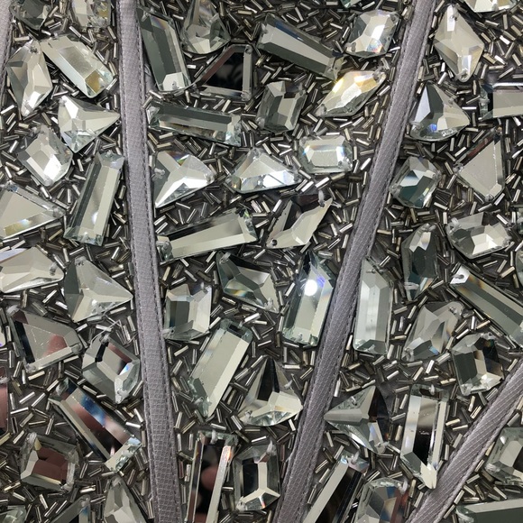 Sherri Hill Top Bustier Silver rhinestones - Picture 2 of 4
